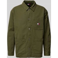 Tommy Jeans Regular Fit Freizeithemd mit Label-Patch in Oliv, Größe XL Tommy Jeans Regular Fit Freizeithemd mit Label-Patch in Oliv, Größe XL von Tommy Jeans