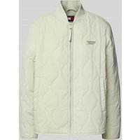 Tommy Jeans Regular Fit Steppjacke mit geripptem Stehkragen in Schilf, Größe XS Tommy Jeans Regular Fit Steppjacke mit geripptem Stehkragen in Schilf, Größe XS von Tommy Jeans