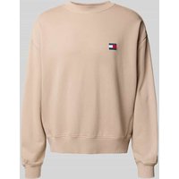 Tommy Jeans Regular Fit Sweatshirt aus reiner Baumwolle in Beige, Größe M von Tommy Jeans