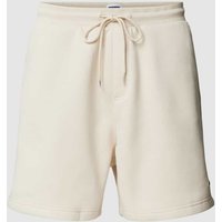 Tommy Jeans Regular Fit Sweatshorts mit Logo-Stitching Modell 'BEACH' in Beige, Größe XL Tommy Jeans Regular Fit Sweatshorts mit Logo-Stitching Modell 'BEACH' in Beige, Größe XL von Tommy Jeans