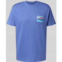 Tommy Jeans Regular Fit T-Shirt aus reiner Baumwolle in Royal, Größe XS von Tommy Jeans
