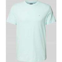 Tommy Jeans Regular Fit T-Shirt aus reiner Baumwolle mit Label Print in Tuerkis, Größe XXL von Tommy Jeans