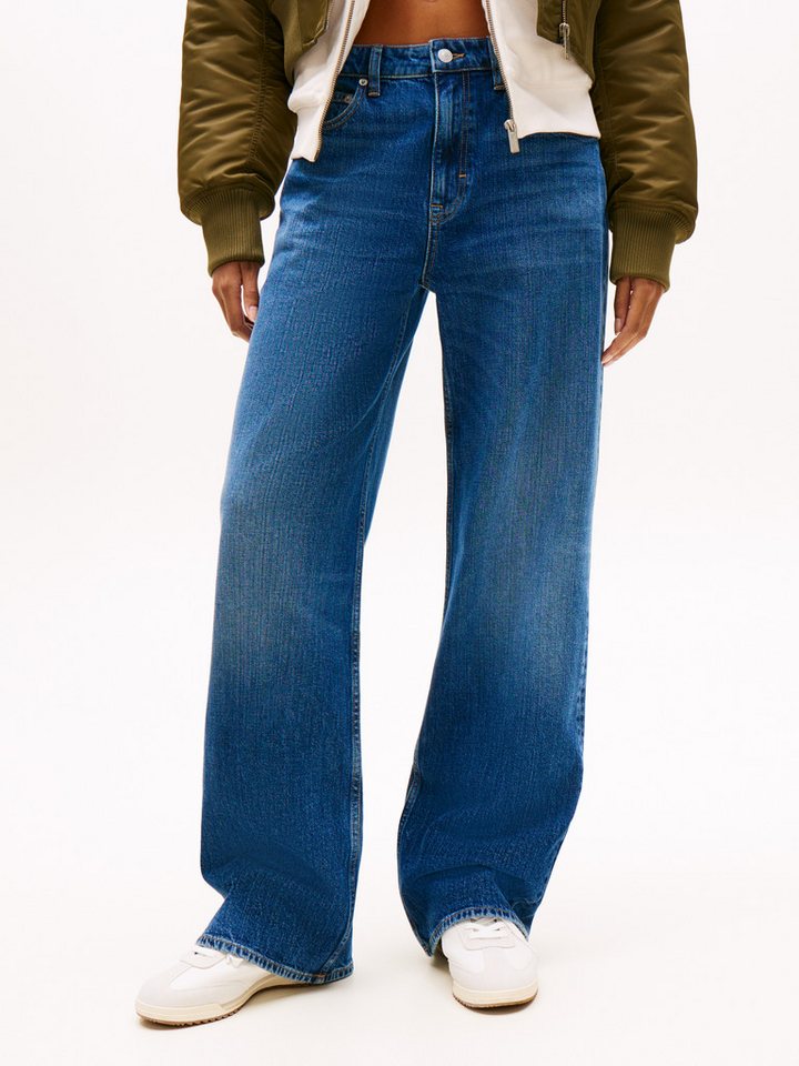 Tommy Jeans Relax-fit-Jeans MIA MR RLXD STR in blauer Waschung, mit Hammerschlaufe von Tommy Jeans