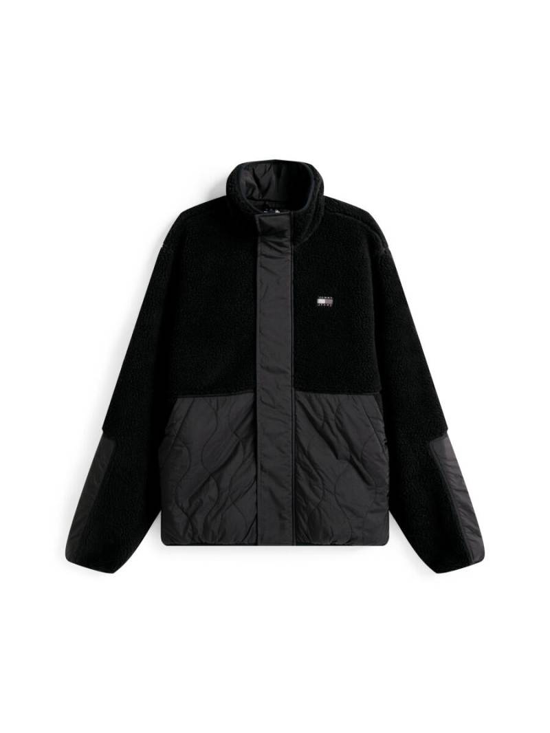 Tommy Jeans - Relaxed Fit Steppjacke mit Teddy-Fleece schwarz - Gr. - XL von Tommy Jeans