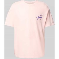 Tommy Jeans Relaxed Fit T-Shirt aus reiner Baumwolle in Pink, Größe XL von Tommy Jeans