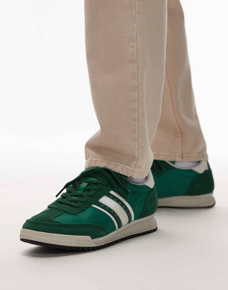 Tommy Jeans - Retro Runner Cleat - Sneaker in Grün von Tommy Jeans