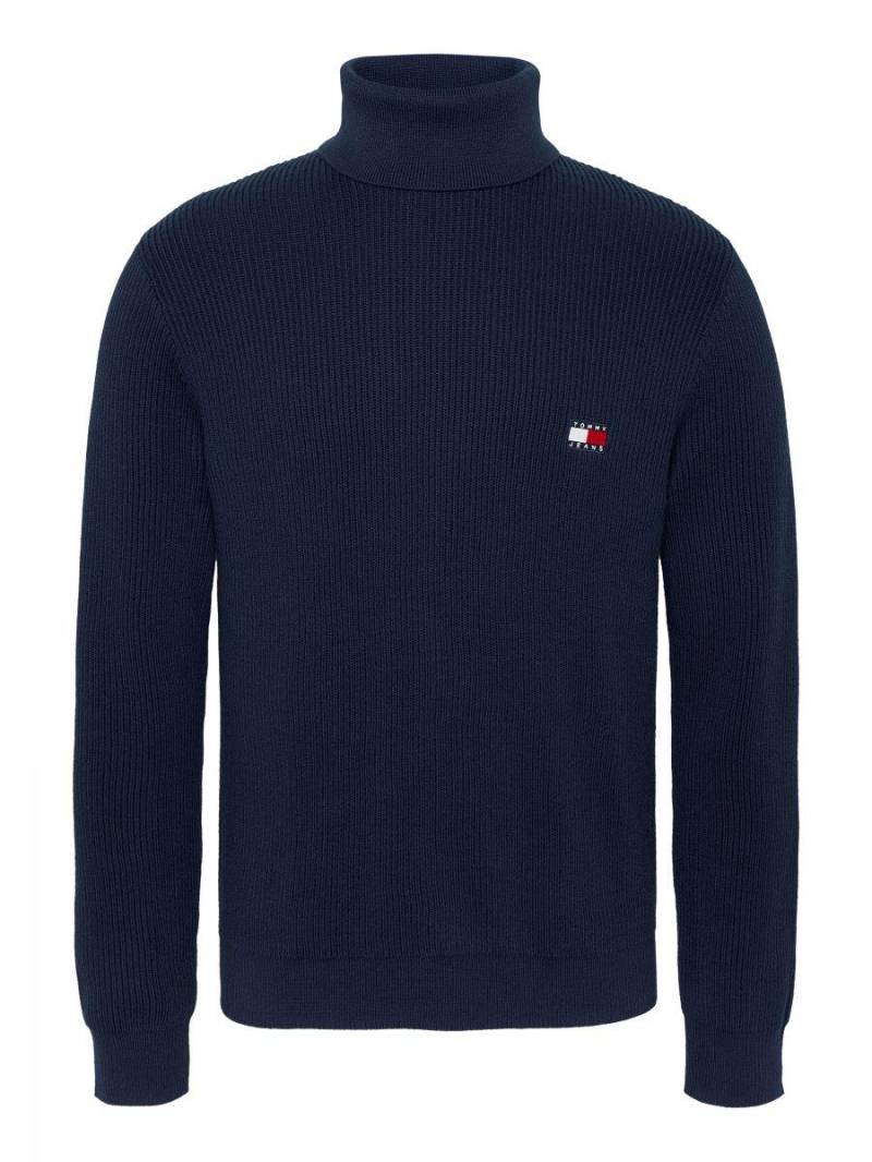 Tommy Jeans - Rollkragenpullover blau - Gr. - L von Tommy Jeans