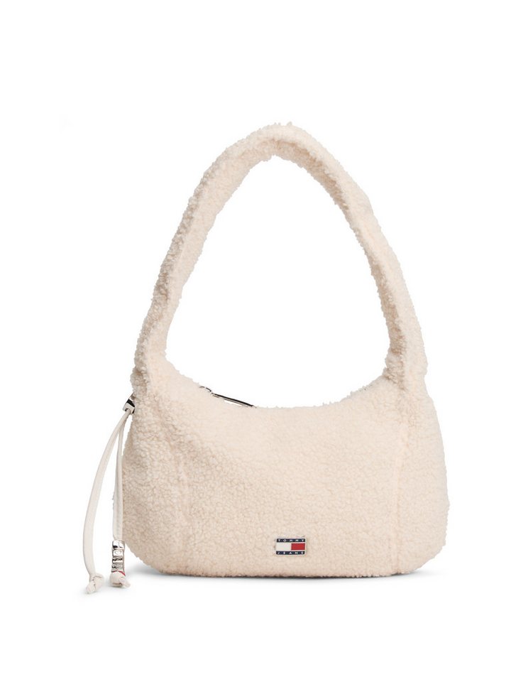 Tommy Jeans Schultertasche TJW CASUAL SHERPA SHOULDER BAG, Damen Tragetasche, Freizeittasche mit wattiertem Tragegriff von Tommy Jeans