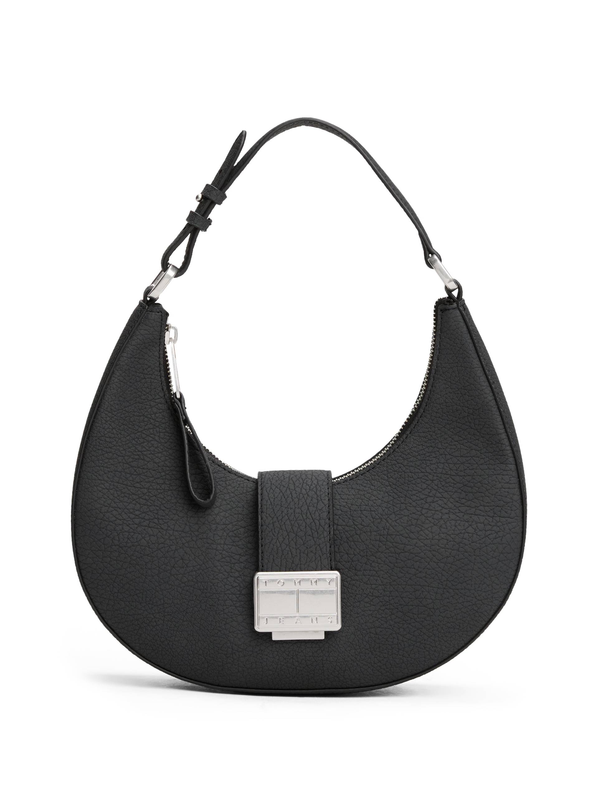 Tommy Jeans Schultertasche "TJW CRUSH SHOULDER BAG", Damen Hobo, Umhängetasche, Tragetasche mit Logo-Schmuckelement von Tommy Jeans