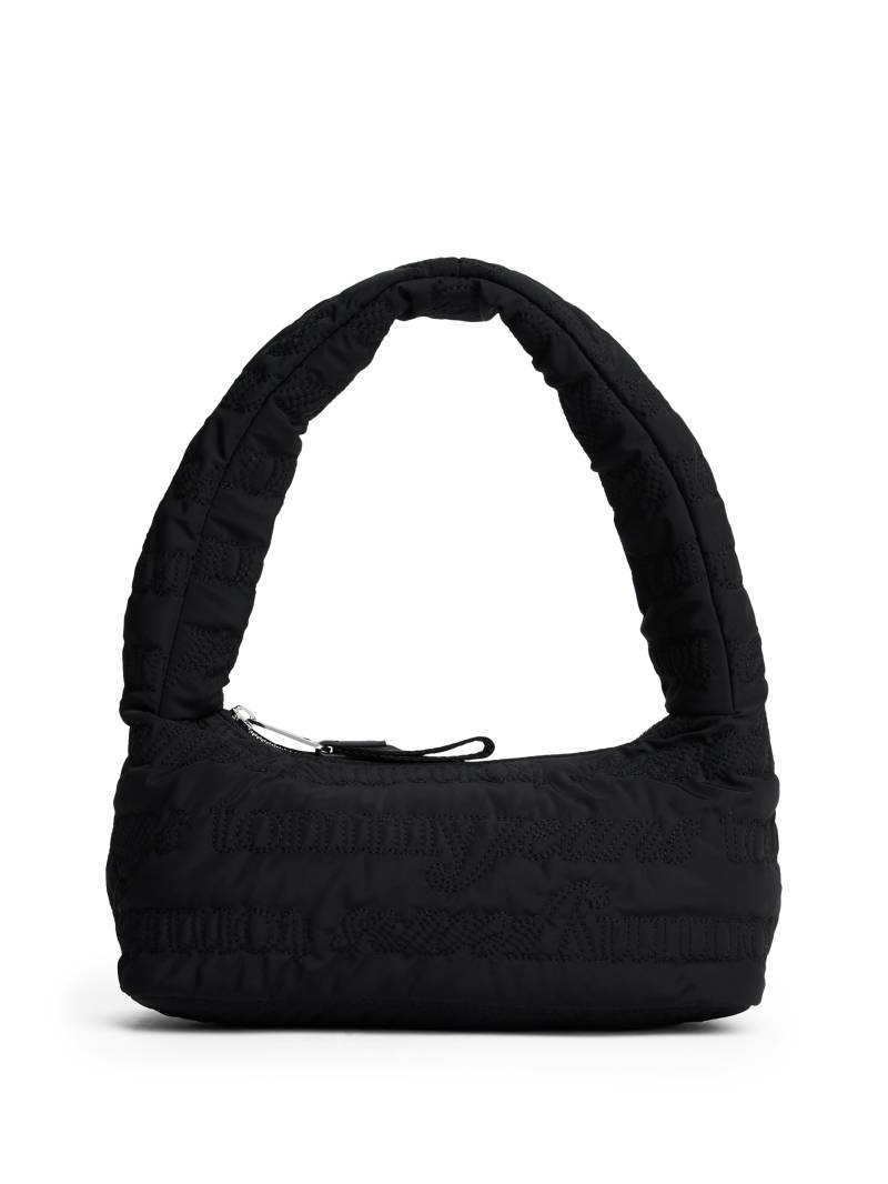 Tommy Jeans Schultertasche "TJW URBAN AOP SHOULDER BAG", Damen Hobobag, Umhängetasche mit auffälliger Logostickerei von Tommy Jeans