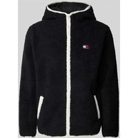 Tommy Jeans Sherpa Jacket mit Label-Patch in Black, Größe XL Tommy Jeans Sherpa Jacket mit Label-Patch in Black, Größe XL von Tommy Jeans