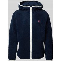 Tommy Jeans Sherpa Jacket mit Label-Patch in Dunkelblau, Größe M Tommy Jeans Sherpa Jacket mit Label-Patch in Dunkelblau, Größe M von Tommy Jeans
