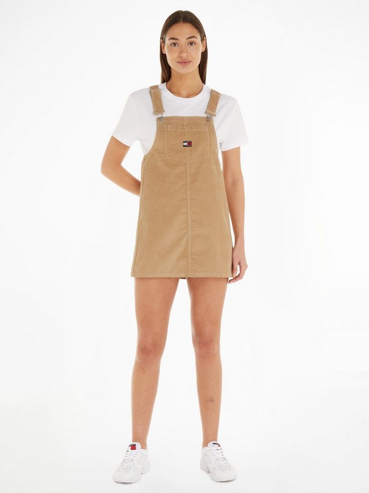 Tommy Jeans Shirtkleid TJW CORD PINAFORE DRESS mit Tommy Jeans Markenlabel von Tommy Jeans