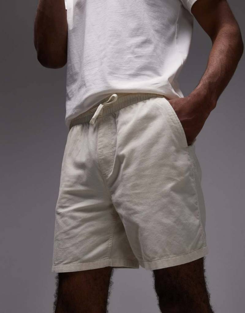 Tommy Jeans - Shorts aus Cord in Beige-Neutral von Tommy Jeans