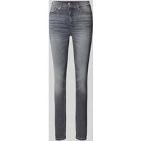 Tommy Jeans Skinny Fit Jeans im 5-Pocket-Design Modell 'NORA' in Anthrazit, Größe 25/34 von Tommy Jeans