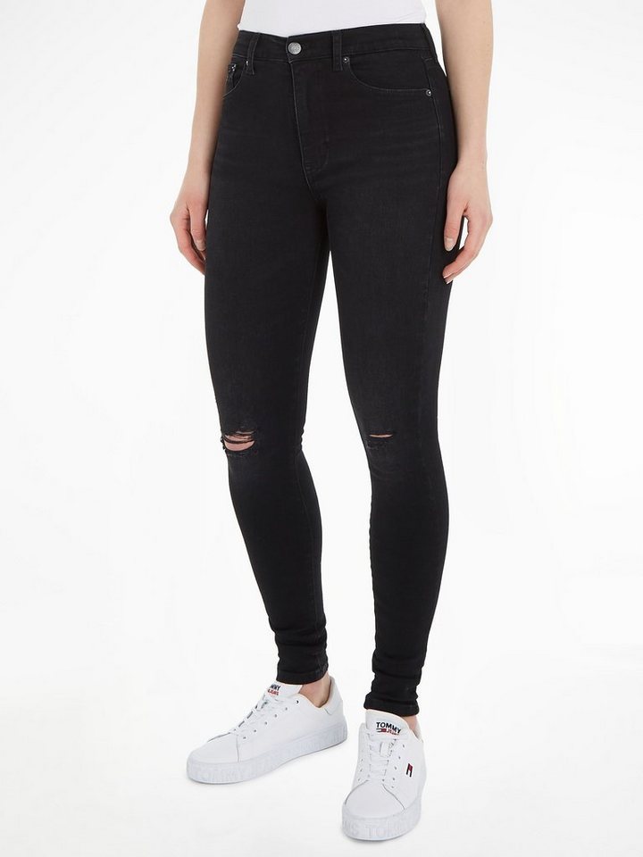 Tommy Jeans Skinny-fit-Jeans Jeans SYLVIA HR SSKN CG4 mit Logobadge und Labelflags von Tommy Jeans