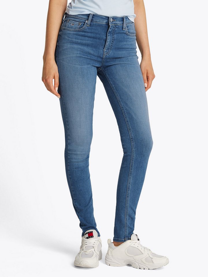 Tommy Jeans Skinny-fit-Jeans NORA MR SKNY mit Waschung, mit Logo-Badge Tommy Jeans Skinny-fit-Jeans NORA MR SKNY mit Waschung, mit Logo-Badge von Tommy Jeans