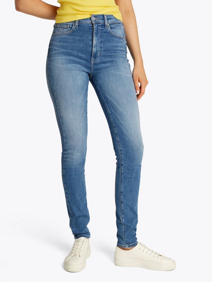 Tommy Jeans Skinny-fit-Jeans Sylvia High Rise Skinny in Knöchellänge, in blauer Waschung Tommy Jeans Skinny-fit-Jeans Sylvia High Rise Skinny in Knöchellänge, in blauer Waschung von Tommy Jeans