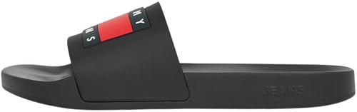 Tommy Jeans Herren Badeschuhe Pool Slide Essential Badelatschen, Schwarz (Black), 40 von Tommy Jeans