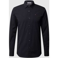 Tommy Jeans Slim Fit Freizeithemd mit Stretch-Anteil in Black, Größe L von Tommy Jeans