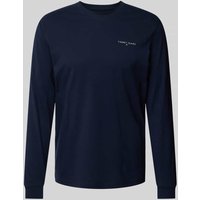 Tommy Jeans Slim Fit Longsleeve mit Label-Print in Marine, Größe XXL Tommy Jeans Slim Fit Longsleeve mit Label-Print in Marine, Größe XXL von Tommy Jeans