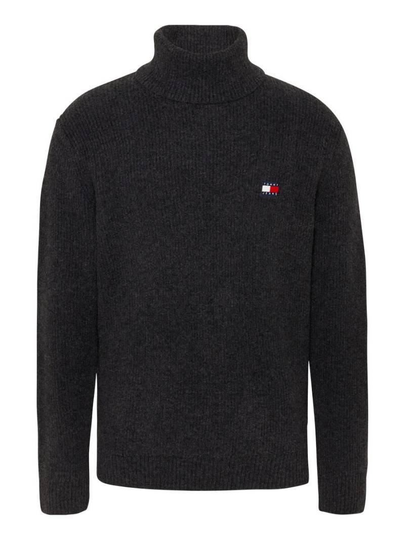 Tommy Jeans - Slim Fit Rollkragenpullover mit Wolle grau - Gr. - XL von Tommy Jeans