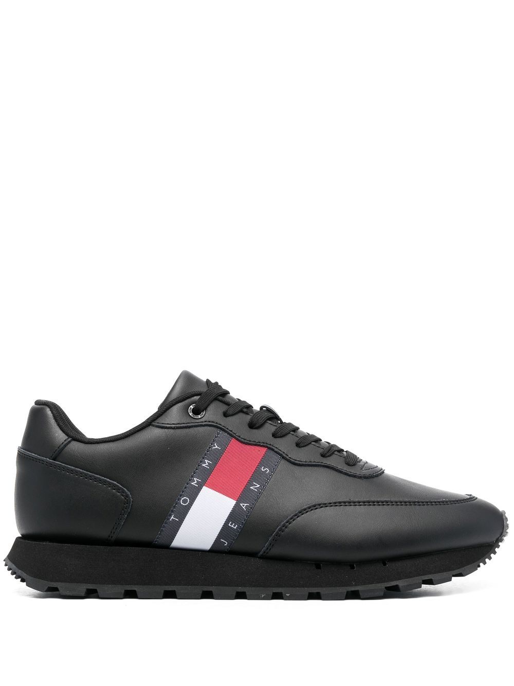 Tommy Jeans Sneakers mit Logo-Patch - Schwarz von Tommy Jeans