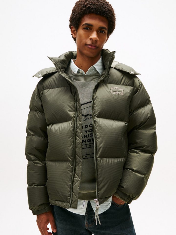 Tommy Jeans Steppjacke ALASKA DOWN PUFFER Übergangsjacke Regular fit mit abnehmbarer Kapuze von Tommy Jeans