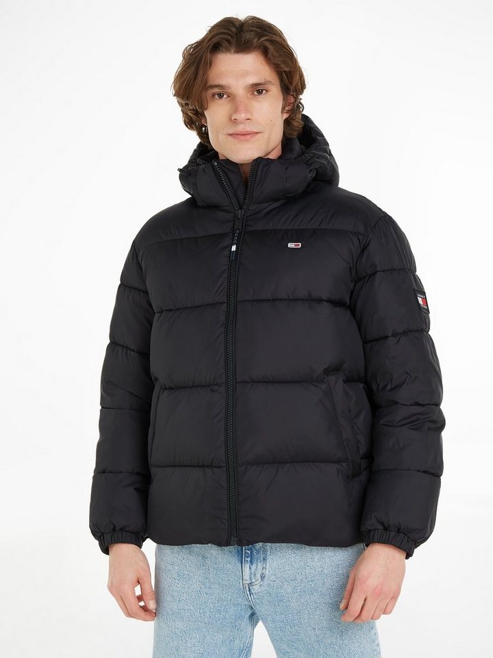 Tommy Jeans Steppjacke TJM ESSENTIAL PUFFER JACKET mit Logoschriftzug in der Kapuze von Tommy Jeans