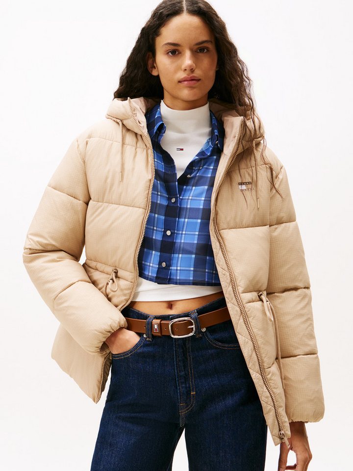 Tommy Jeans Steppjacke TJW HOODED MIDI PUFFER JACKET von Tommy Jeans