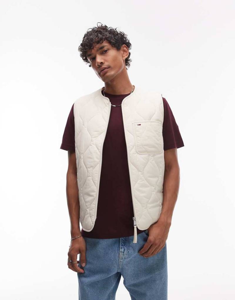 Tommy Jeans - Steppweste in Beige-Neutral von Tommy Jeans