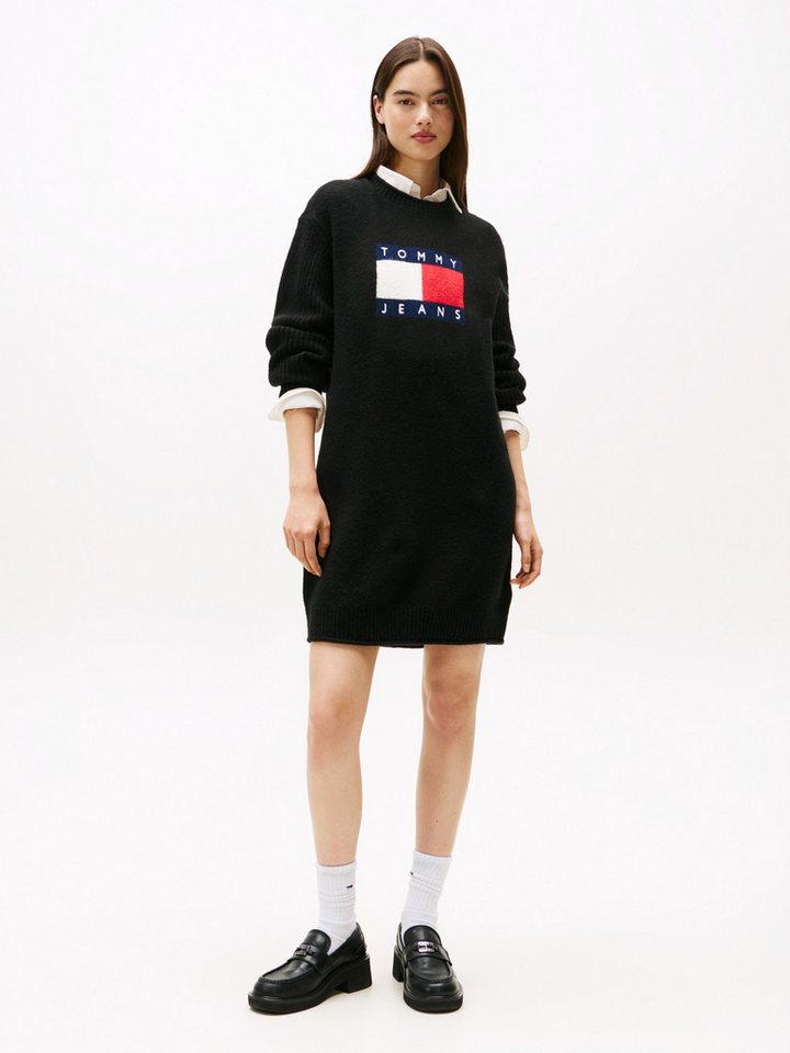 Tommy Jeans Strickkleid TJW FLAG SWEATER DRESS EXT von Tommy Jeans