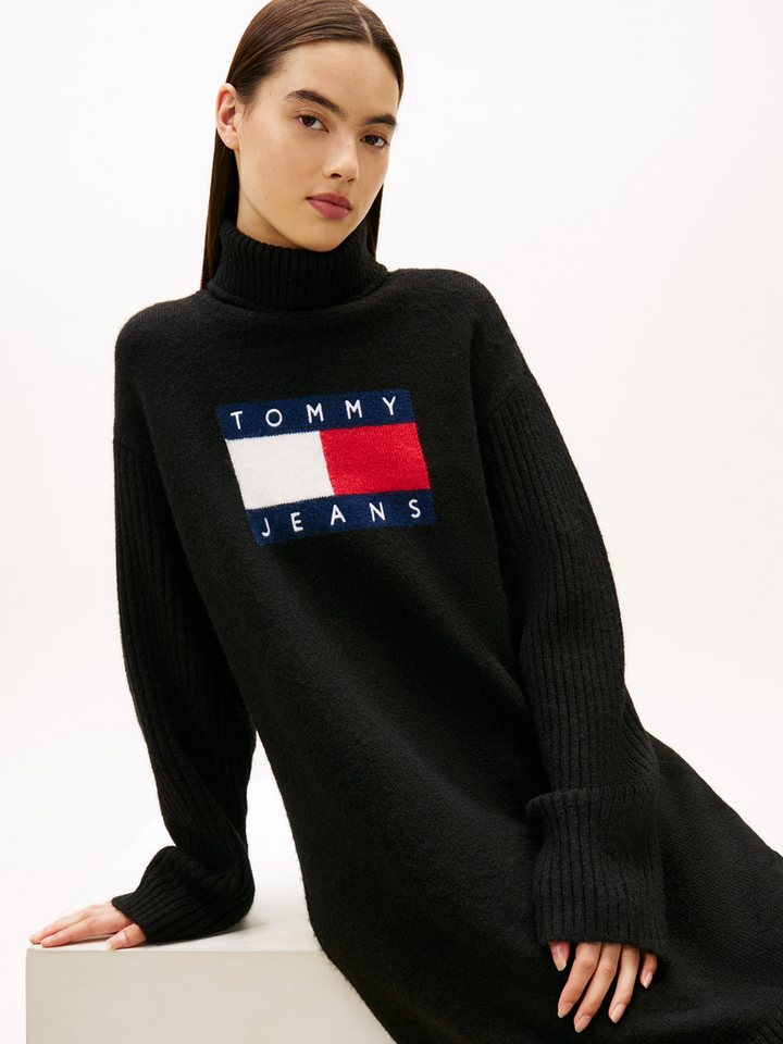 Tommy Jeans Strickkleid TJW TURTLENECK FLAG DRESS EXT von Tommy Jeans