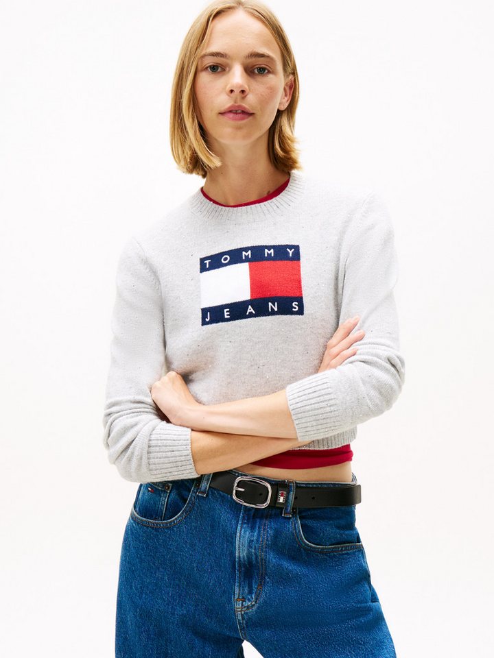 Tommy Jeans Strickpullover TJW SPARKLE FLAG SWEATER EXT von Tommy Jeans