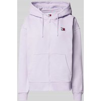 Tommy Jeans Sweatjacke mit Label-Badge in Lavender, Größe S von Tommy Jeans