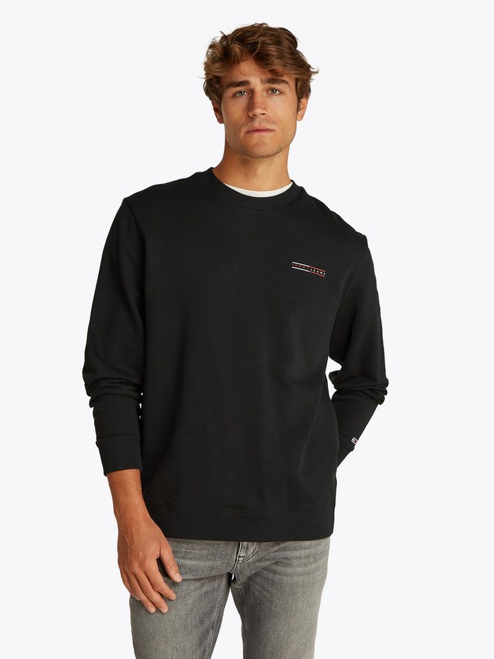 Tommy Jeans Sweatshirt TJM REG ENTRY GRAPHIC CREW EXT leicht überschnittene Schultern, kleiner Print auf der Brust von Tommy Jeans
