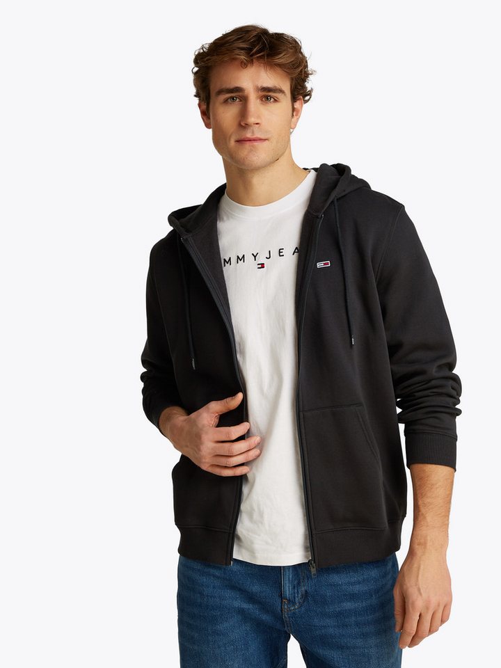 Tommy Jeans Sweatshirt TJM REG S FLAG ZIP FLEECE THRU mit bestickten Markenlogo auf Brusthöhe Tommy Jeans Sweatshirt TJM REG S FLAG ZIP FLEECE THRU mit bestickten Markenlogo auf Brusthöhe von Tommy Jeans