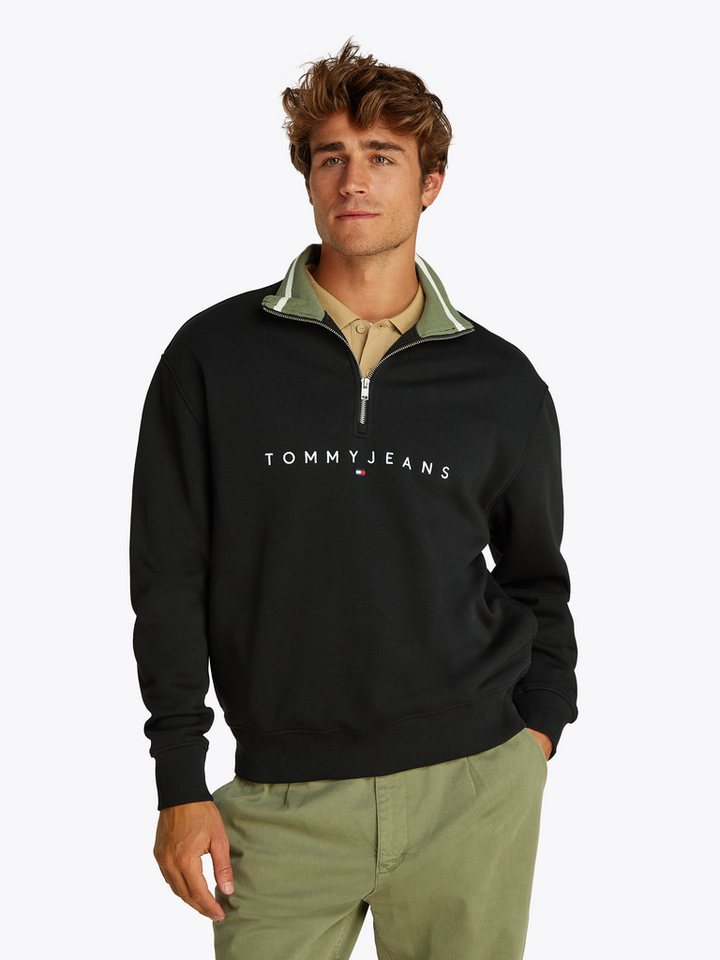 Tommy Jeans Sweatshirt TJM RLX LINEAR 1/4 ZIP Mit Rundhalsausschnitt von Tommy Jeans
