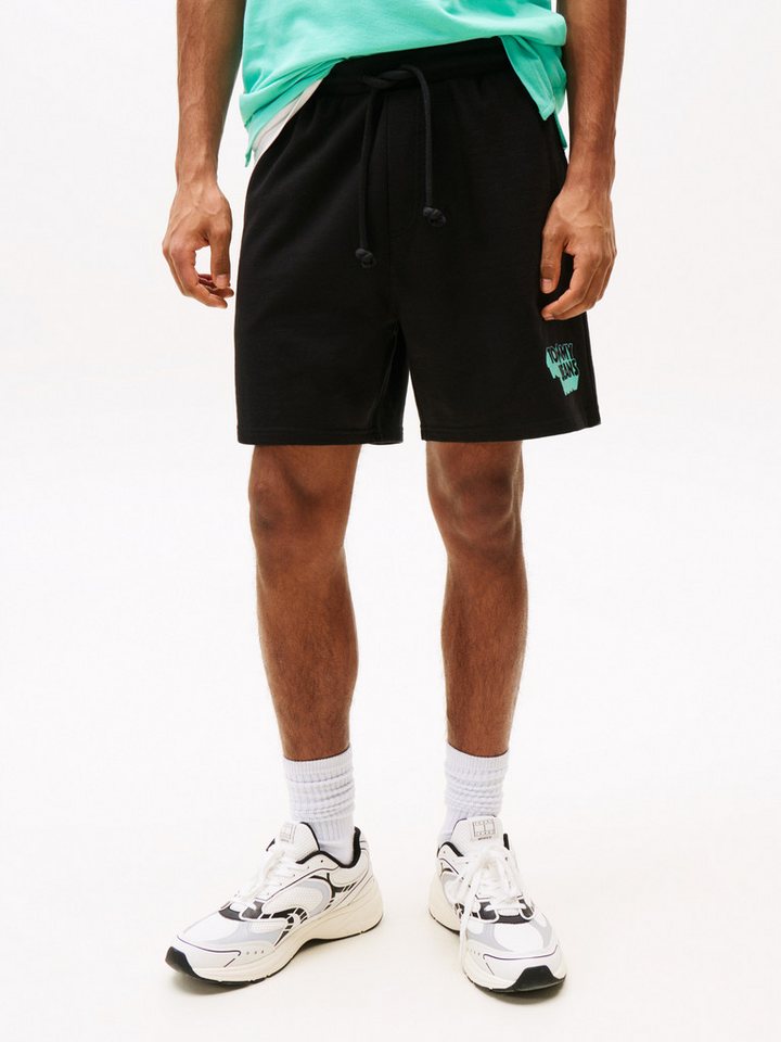 Tommy Jeans Sweatshorts TJM RLX STACK LOGO SWEATSHRT EXT Mit Kordelzug von Tommy Jeans
