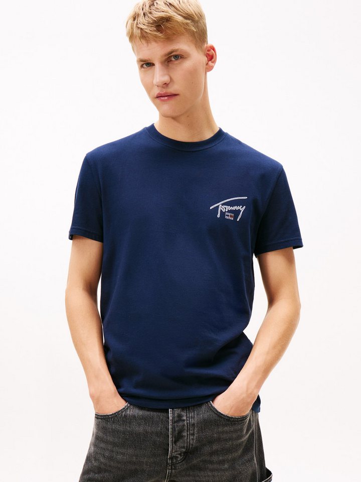Tommy Jeans T-Shirt TJM SIGN BACKPRINT mit Rückenprint, regular fit, Rundhals von Tommy Jeans