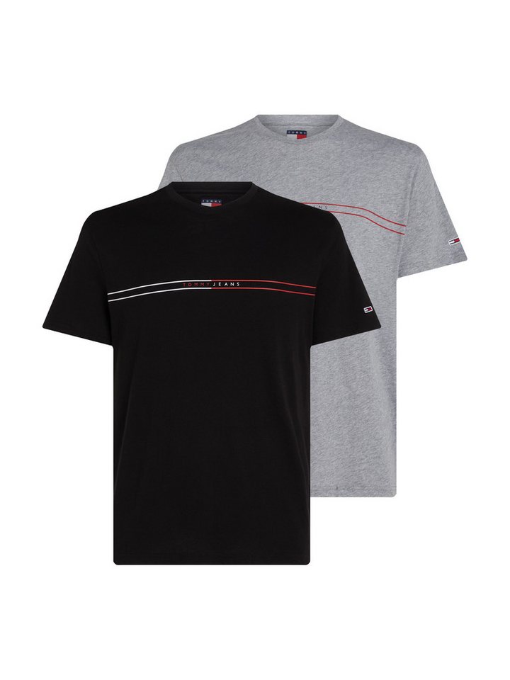 Tommy Jeans T-Shirt TJM SLM ENTRY GRPHC T EXT 2 PCK (Packung, 2-tlg., 2er) von Tommy Jeans