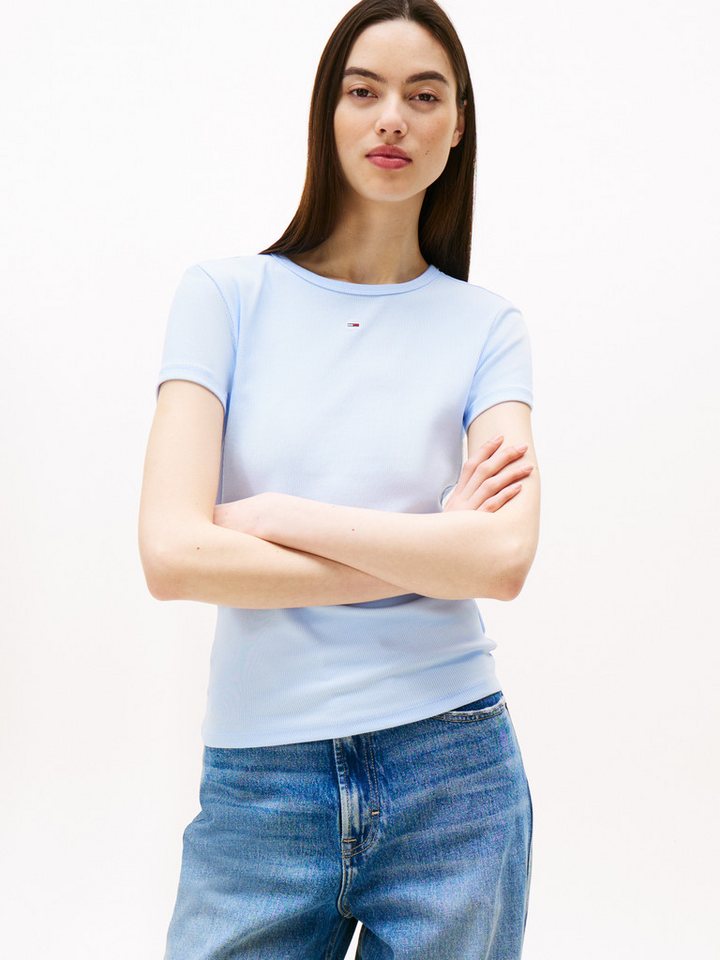 Tommy Jeans T-Shirt TJW SLIM ESSENTIAL RIB SS mit gerippter Struktur von Tommy Jeans