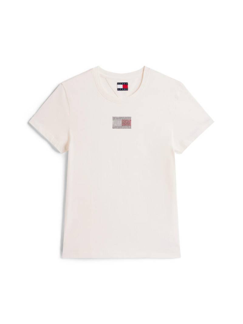 Tommy Jeans - T-Shirt mit Frontprint weiß - Gr. - M von Tommy Jeans