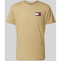 Tommy Jeans Regular Fit T-Shirt aus reiner Baumwolle in Beige, Größe S von Tommy Jeans
