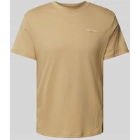Tommy Jeans T-Shirt mit Label-Print in Beige, Größe XS Tommy Jeans T-Shirt mit Label-Print in Beige, Größe XS von Tommy Jeans