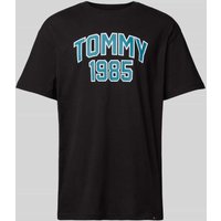 Tommy Jeans T-Shirt mit Label-Print in Black, Größe M von Tommy Jeans