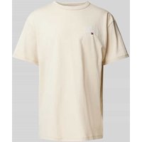 Tommy Jeans T-Shirt mit Label-Stitching in Beige, Größe L von Tommy Jeans