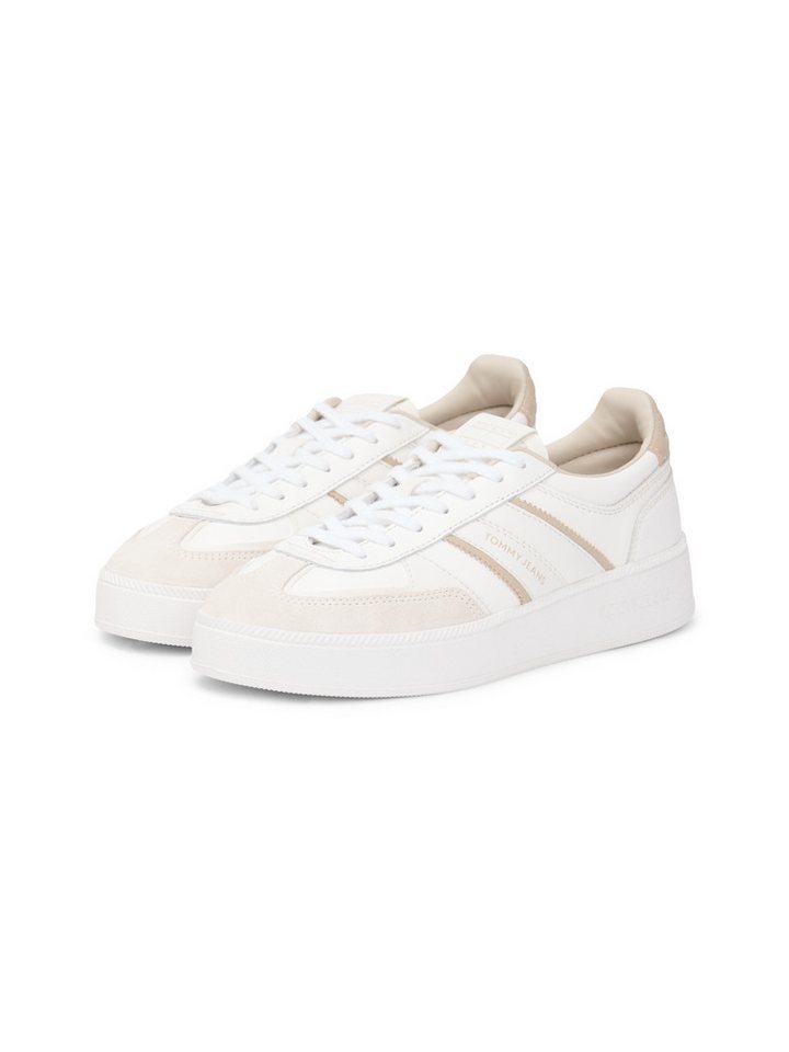 Tommy Jeans THE GREENWICH EDGE FLATFORM Plateausneaker, Freizeitschuh, Halbschuh, Schnürschuh mit Logoschriftzug von Tommy Jeans