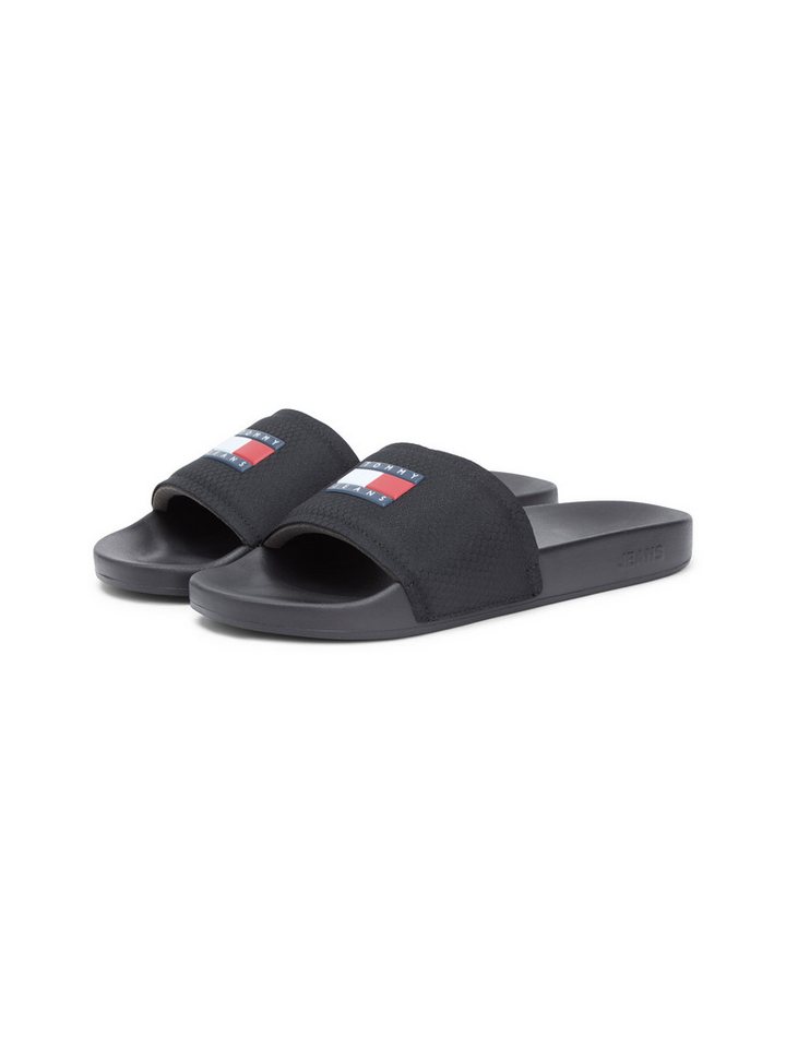 Tommy Jeans TJM POOL SLIDE Pantolette, Sommerschuh, Badeschuh, Hausschuh mit Logoschriftzug von Tommy Jeans