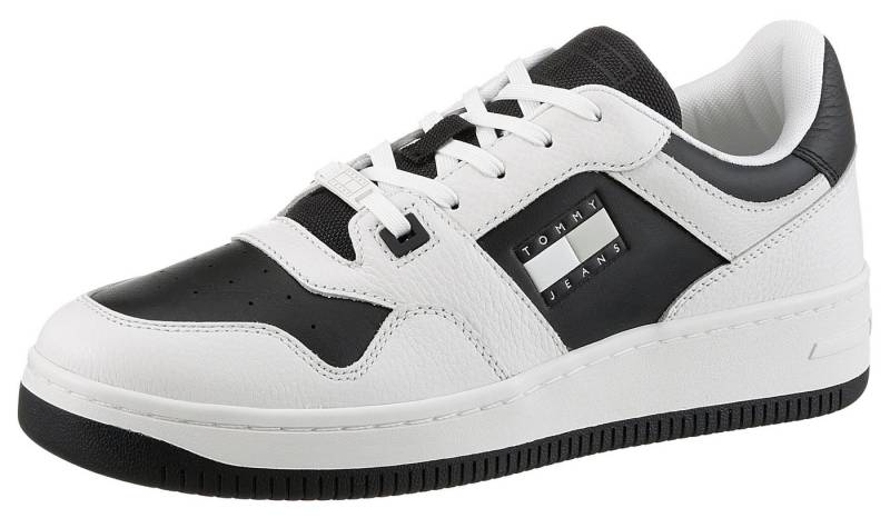 Tommy Jeans TJM RETRO BASKET CUPSOLE TUMBLE Sneaker, Freizeitschuh, Halbschuh, Schnürschuh mit gepolstertem Schaftrand von Tommy Jeans